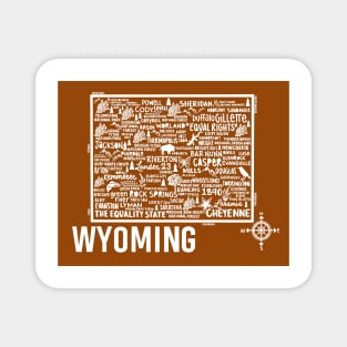 Wyoming Map Magnet