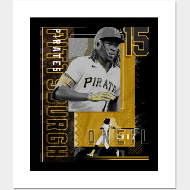 Oneil Cruz Baseball Paper Poster Pirates 2 - Oneil Cruz - T-Shirt