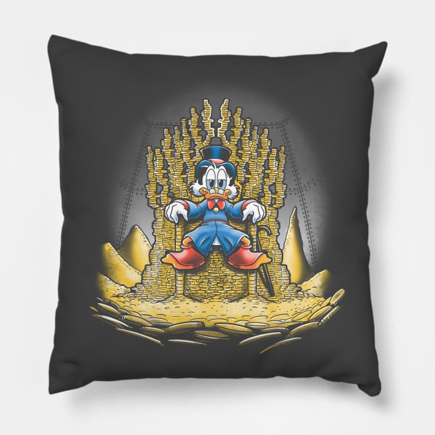 Gold throne Pillow by Cromanart