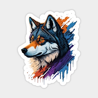 Wolf Portrait Magnet