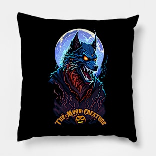 The Moon Creature in Halloween Pillow