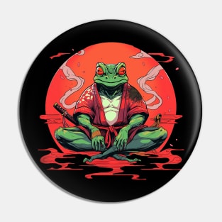 samurai frog Pin