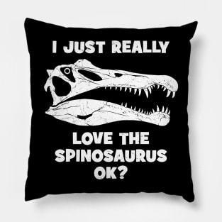 Spinosaurus fossil skull Pillow