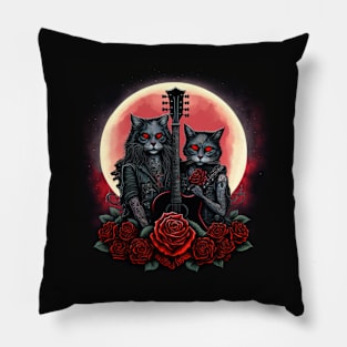 Red Moon Rockers Pillow