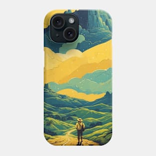 Goias Brazil Starry Night Vintage Tourism Travel Poster Phone Case