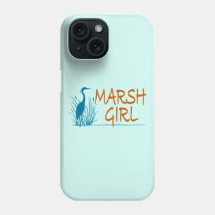 Marsh Girl (teal & tangerine) Phone Case