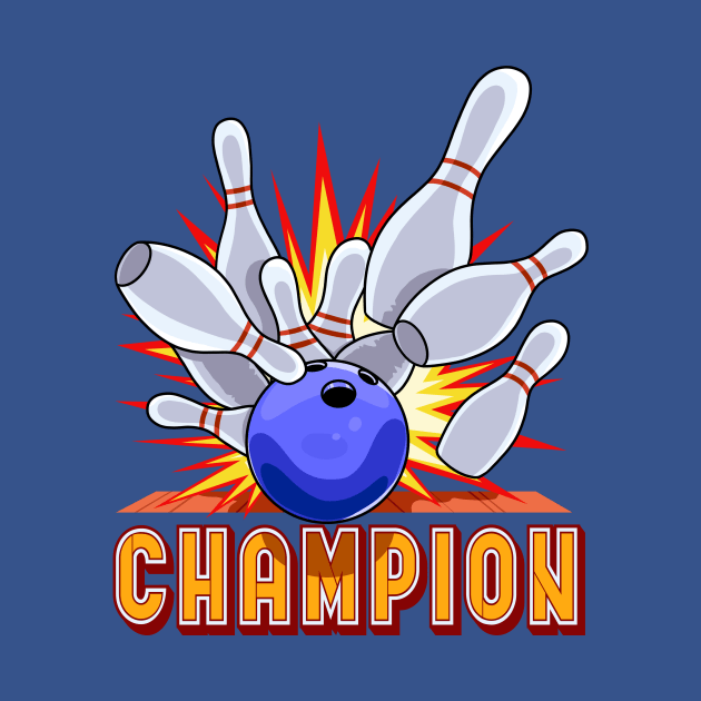 Bowling Ball Champion Bowler by Noseking