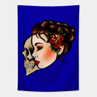 Traditional Lady Head Tapestry