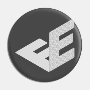 Isometric Alphabet Letter, Letter E Pin