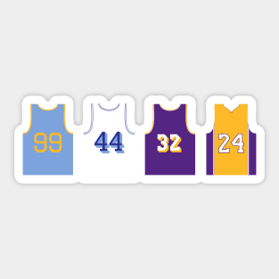 Lakers Jersey Evolution | Sticker