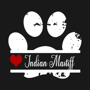 Indian Mastiff dog paw print T-Shirt