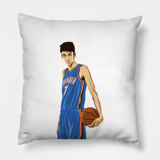 Chet Holmgren OKC Thunder Pillow by knnthmrctn