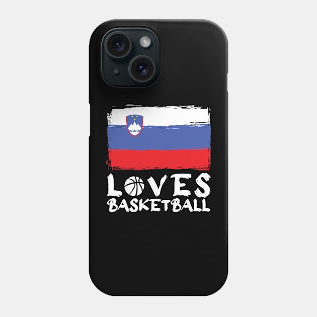 Slovakia Loves Basketball Phone Case by Arestration