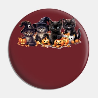 A Witchy Kitten Caboodle Pin