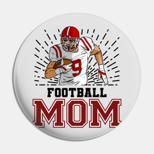 Football Mom // Retro Football Player Pin