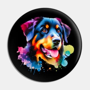 Watercolor Beauceron Pin