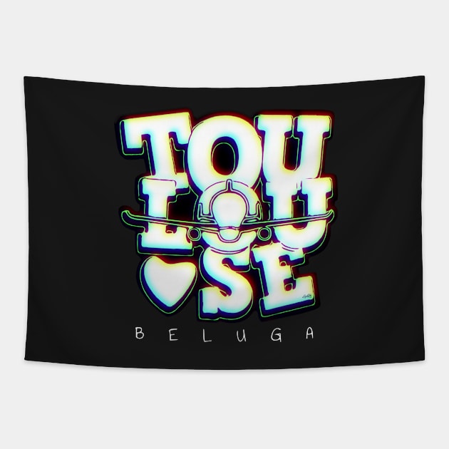 Toulouse Beluga Tapestry by eSeaty