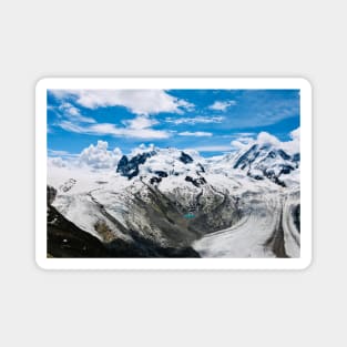 Dufourspitze Swiss Alps / Swiss Artwork Photography Magnet