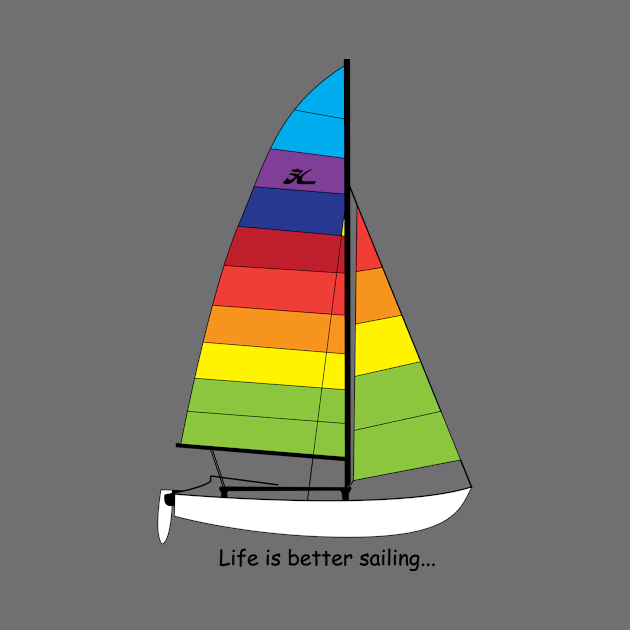 Hobie 16 Catamaran Sailboat by CHBB