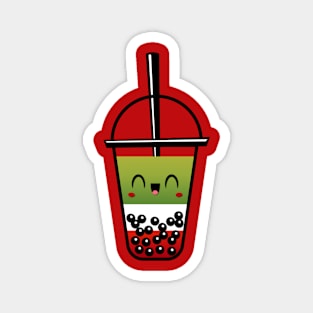 Strawberry Matcha Latte Magnet