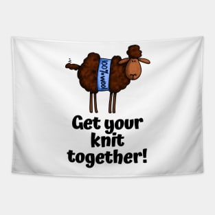 Get Your Knit Together! (Dark Sheep) Tapestry