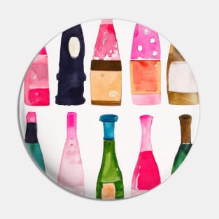 Bottles Pattern Painting Pin