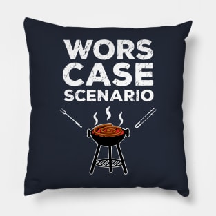 Wors Case Scenario Braai Pun South Africa Funny Pillow