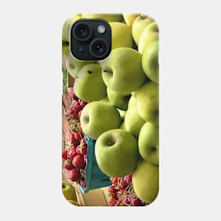 Apples and Strawberries at Farmer's Market Phone Case