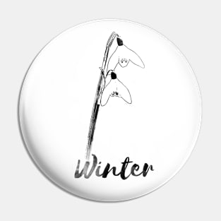 Winter Flower Pin