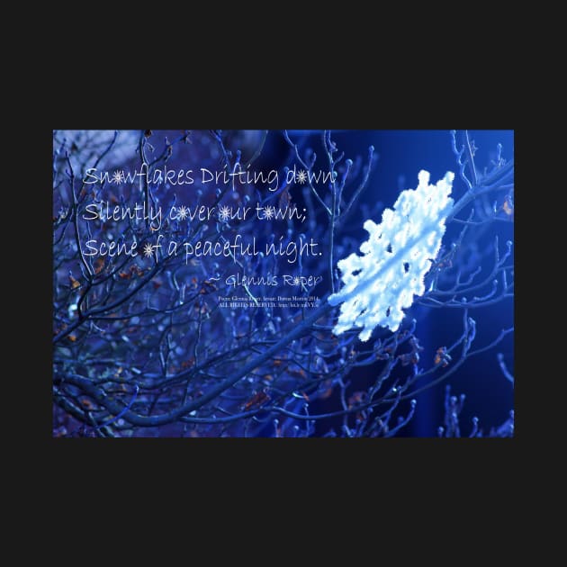 snowflake in blue 7 haiku by DlmtleArt