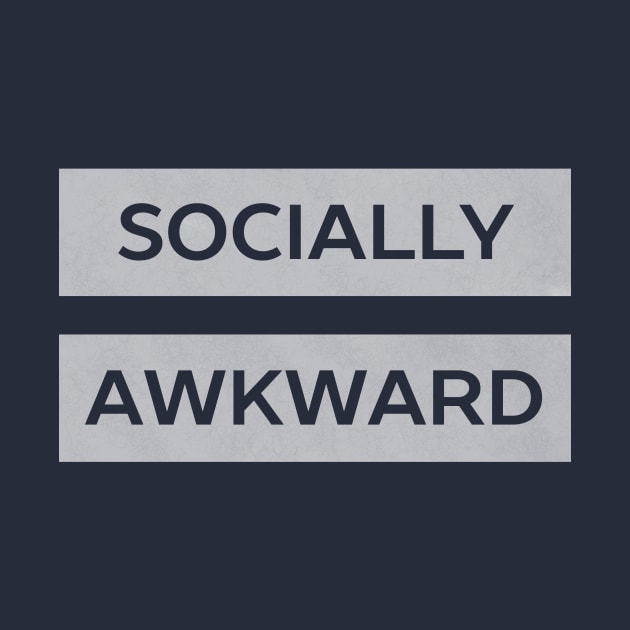 Socially Awkward Introvert T-Shirt by happinessinatee