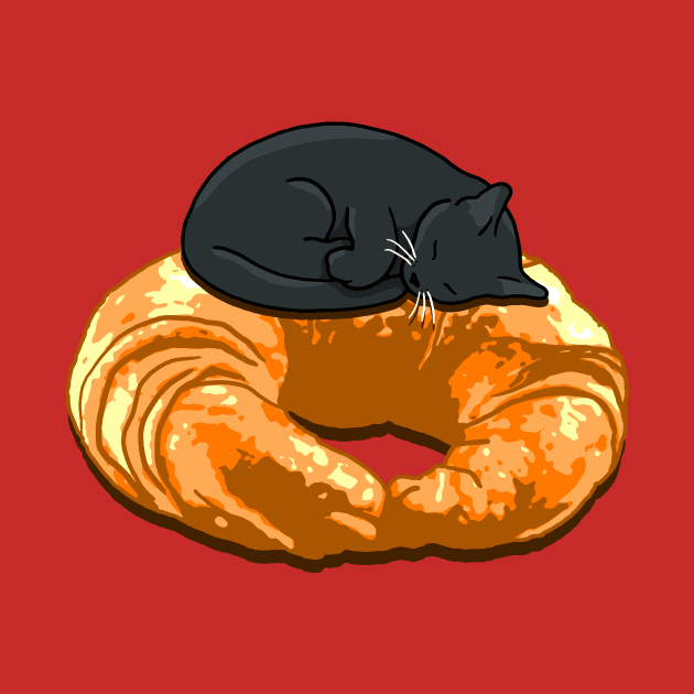 Croissant Black Cat by CCDesign