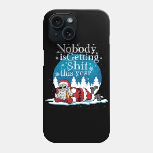 funny santa quarantine christmas 2020 Phone Case