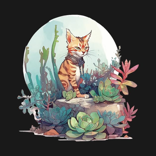 Cute Bengal cat by GreenMary Design