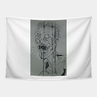 B&W Zombie Tapestry