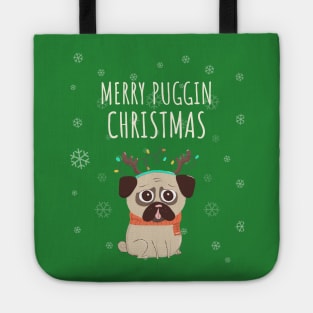 Pug Christmas Tote