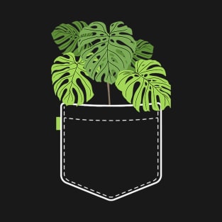 Monstera Pocket Plant Mama T-Shirt