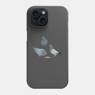 Snacking Pigeons Phone Case