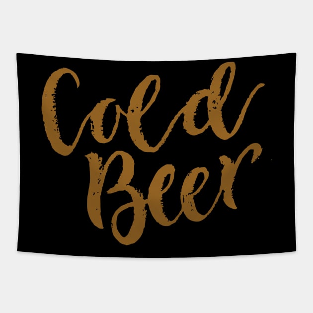 Cold beer Tapestry by WordFandom