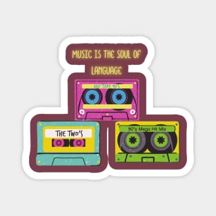 Retro music Magnet