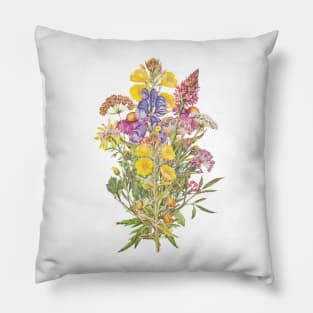 Spring Floral Bouquet Pillow