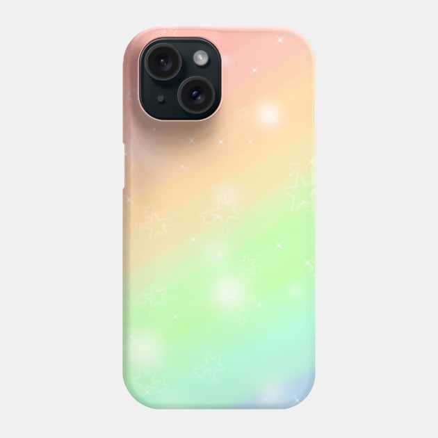 Rainbow Gradient Sparkle Phone Case by LadybugDraws