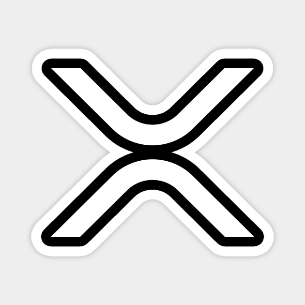 New XRP Logo (white on dark background) - Xrp - Magnet ...