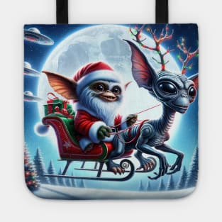 Christmas Gremlin and Alien Tote