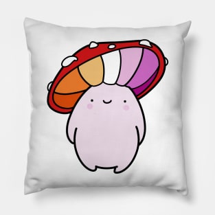 Lesbian Pride Shroom Pillow