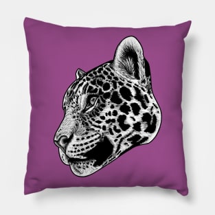 Jaguar - ink illustration Pillow