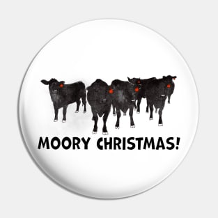 Moory Christmas Heifers Pin