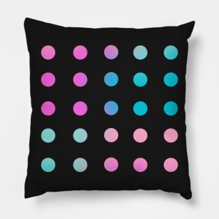 Back to School Teal and Fuchsia Gradient Circles Planner Pillow