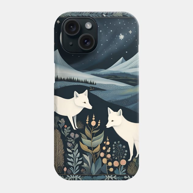 Arctic Foxes II Phone Case by Northern-Lights