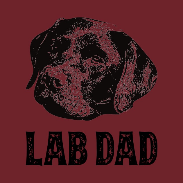Chocolate Lab Dad Labrador by DoggyStyles